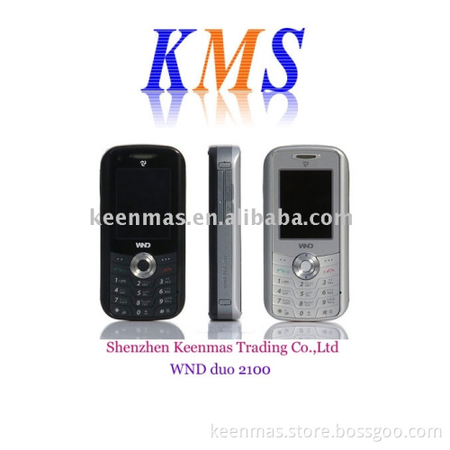 wnd duo 2100:2 in 1 dual face mobile phone with dual display screens, dual keypads and dual GSM SIM card slots